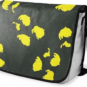 شنطة ماسنجر مدرسية مطبوعة رقمية بحزام اسود للبنات والاولاد من لو جاردين دو لين، شنطة ماسنجر للطلاب، شنط كتف مقاس 29 × 36 سم