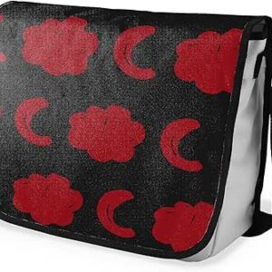 شنطة ماسنجر مدرسية مطبوعة رقمية بحزام اسود للبنات والاولاد من لو جاردين دو لين، شنطة ماسنجر للطلاب، شنط كتف مقاس 29 × 36 سم