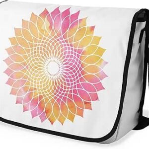 بوناميزون شنطة ماسنجر مدرسية مطبوعة رقميا مع حزام اسود للطلاب، شنطة كروس وشنطة ساعي، شنطة كتف للمدرسة، العودة الى المدرسة، المقاس: 29 × 36 سم