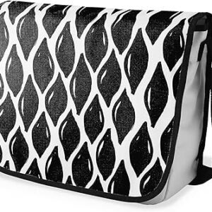 بوناميزون شنطة ماسنجر مدرسية مطبوعة رقميا مع حزام اسود للطلاب، شنطة كروس وشنطة ساعي، شنطة كتف للمدرسة، العودة الى المدرسة، المقاس: 29 × 36 سم