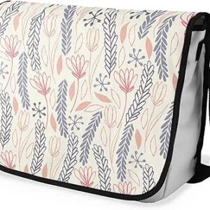 شنطة ماسنجر مدرسية مطبوعة رقمية بحزام اسود للبنات والاولاد من لو جاردين دو لين، شنطة ماسنجر للطلاب، شنط كتف مقاس 29 × 36 سم