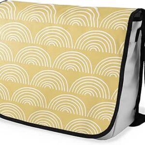 شنطة ماسنجر مدرسية مطبوعة رقمية بحزام اسود للبنات والاولاد من لو جاردين دو لين، شنطة ماسنجر للطلاب، شنط كتف مقاس 29 × 36 سم