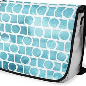 بوناميزون شنطة ماسنجر مدرسية مطبوعة رقميا مع حزام اسود للطلاب، شنطة كروس وشنطة ساعي، شنطة كتف للمدرسة، العودة الى المدرسة، المقاس: 29 × 36 سم