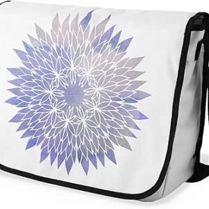 بوناميزون شنطة ماسنجر مدرسية مطبوعة رقميا مع حزام اسود للطلاب، شنطة كروس وشنطة ساعي، شنطة كتف للمدرسة، العودة الى المدرسة، المقاس: 29 × 36 سم