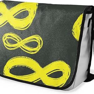 شنطة ماسنجر مدرسية مطبوعة رقمية بحزام اسود للبنات والاولاد من لو جاردين دو لين، شنطة ماسنجر للطلاب، شنط كتف مقاس 29 × 36 سم