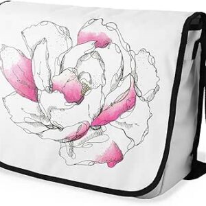 شنطة ماسنجر مدرسية مطبوعة رقمية بحزام اسود للبنات والاولاد من لو جاردين دو لين، شنطة ماسنجر للطلاب، شنط كتف مقاس 29 × 36 سم