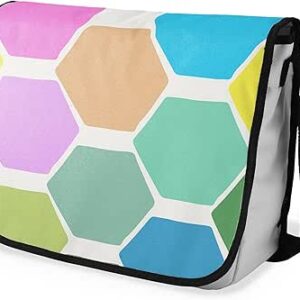 شنطة ماسنجر مدرسية مطبوعة رقمية بحزام اسود للبنات والاولاد من لو جاردين دو لين، شنطة ماسنجر للطلاب، شنط كتف مقاس 29 × 36 سم