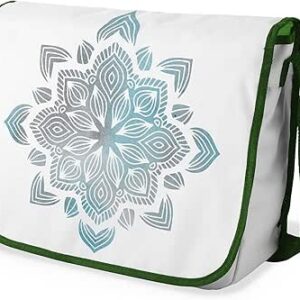 بونامايسون حقيبة مدرسية رسول مطبوعة رقميًا مع حزام كاكي للطلاب ، حقيبة كروس بودي ، حقيبة ساعي ، حقيبة كتف للمدرسة، العودة إلى المدرسة، الحجم: 29 × 36 سم، ألوان متعددة