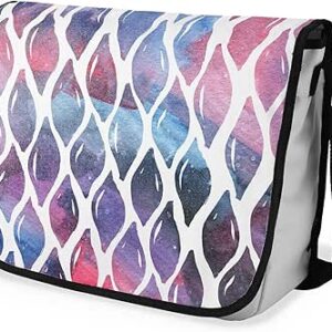 بوناميزون شنطة ماسنجر مدرسية مطبوعة رقميا مع حزام اسود للطلاب، شنطة كروس وشنطة ساعي، شنطة كتف للمدرسة، العودة الى المدرسة، المقاس: 29 × 36 سم