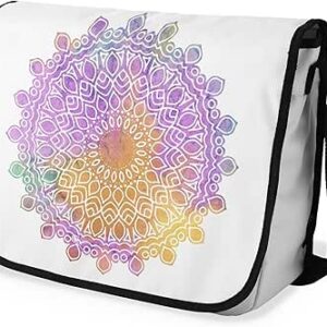 بوناميزون شنطة ماسنجر مدرسية مطبوعة رقميا مع حزام اسود للطلاب، شنطة كروس وشنطة ساعي، شنطة كتف للمدرسة، العودة الى المدرسة، المقاس: 29 × 36 سم