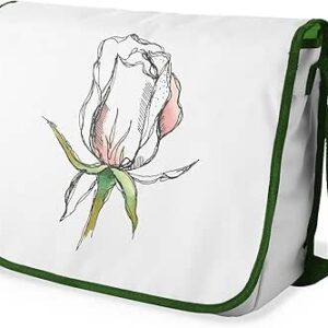 بوناميزون شنطة ماسنجر مدرسية مطبوعة رقميا مع حزام كاكي للطلاب، شنطة كروس وشنطة ساعي، شنطة كتف للمدرسة، العودة الى المدرسة، المقاس: 29 × 36 سم، ألوان متعددة