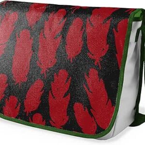 شنطة ماسنجر مدرسية مطبوعة رقميا مع احزمة كاكي للبنات والاولاد من لو جاردين دو لين، شنطة ماسنجر للطلاب، شنط كتف مقاس 29 × 36 سم