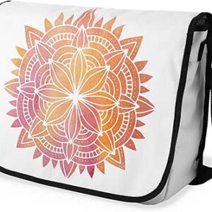 بوناميزون شنطة ماسنجر مدرسية مطبوعة رقميا مع حزام اسود للطلاب، شنطة كروس وشنطة ساعي، شنطة كتف للمدرسة، العودة الى المدرسة، المقاس: 29 × 36 سم