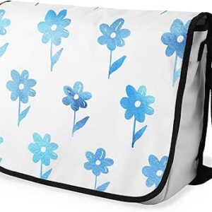 بوناميزون شنطة ماسنجر مدرسية مطبوعة رقميا مع حزام اسود للطلاب، شنطة كروس وشنطة ساعي، شنطة كتف للمدرسة، العودة الى المدرسة، المقاس: 29 × 36 سم