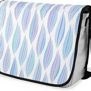 بوناميزون شنطة ماسنجر مدرسية مطبوعة رقميا مع حزام اسود للطلاب، شنطة كروس وشنطة ساعي، شنطة كتف للمدرسة، العودة الى المدرسة، المقاس: 29 × 36 سم