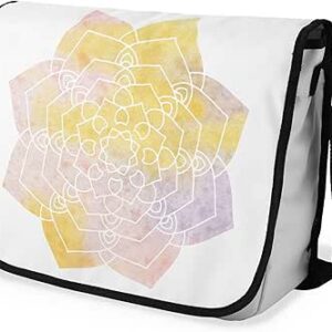 شنطة ماسنجر مدرسية مطبوعة رقمية بحزام اسود للبنات والاولاد من لو جاردين دو لين، شنطة ماسنجر للطلاب، شنط كتف مقاس 29 × 36 سم