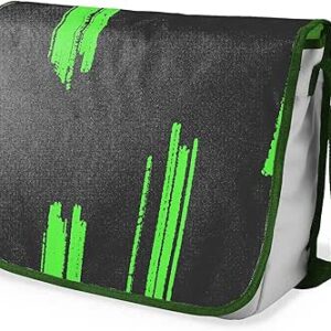 بوناميزون شنطة ماسنجر مدرسية مطبوعة رقميا مع حزام كاكي للطلاب، شنطة كروس وشنطة ساعي، شنطة كتف للمدرسة، العودة الى المدرسة، المقاس: 29 × 36 سم