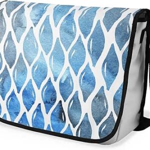 شنطة ماسنجر مدرسية مطبوعة رقمية بحزام اسود للبنات والاولاد من لو جاردين دو لين، شنطة ماسنجر للطلاب، شنط كتف مقاس 29 × 36 سم