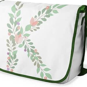 شنطة ماسنجر مدرسية مطبوعة رقميا مع احزمة كاكي للبنات والاولاد من لو جاردين دو لين، شنطة ماسنجر للطلاب، شنط كتف مقاس 29 × 36 سم