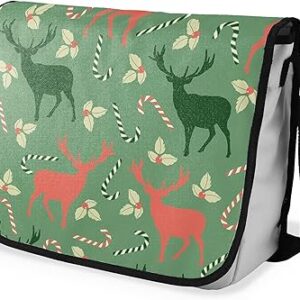 بوناميزون شنطة ماسنجر مدرسية مطبوعة رقميا مع حزام اسود للطلاب، شنطة كروس وشنطة ساعي، شنطة كتف للمدرسة، العودة الى المدرسة، المقاس: 29 × 36 سم