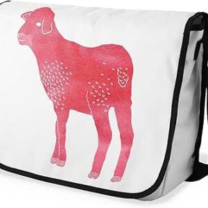 شنطة ماسنجر مدرسية مطبوعة رقمية بحزام اسود للبنات والاولاد من لو جاردين دو لين، شنطة ماسنجر للطلاب، شنط كتف مقاس 29 × 36 سم