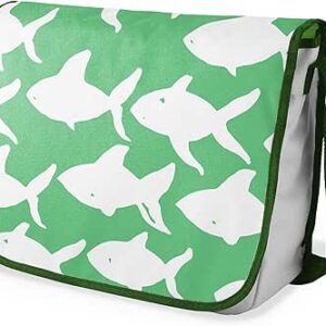 بوناميزون شنطة ماسنجر مدرسية مطبوعة رقميا مع حزام كاكي للطلاب، شنطة كروس وشنطة ساعي، شنطة كتف للمدرسة، العودة الى المدرسة، المقاس: 29 × 36 سم