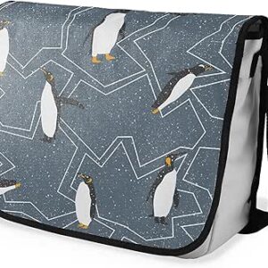 بوناميزون شنطة ماسنجر مدرسية مطبوعة رقميا مع حزام اسود للطلاب، شنطة كروس وشنطة ساعي، شنطة كتف للمدرسة، العودة الى المدرسة، المقاس: 29 × 36 سم