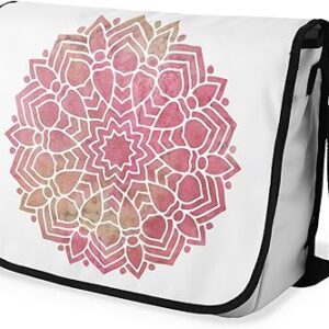 بوناميزون شنطة ماسنجر مدرسية مطبوعة رقميا مع حزام اسود للطلاب، شنطة كروس وشنطة ساعي، شنطة كتف للمدرسة، العودة الى المدرسة، المقاس: 29 × 36 سم