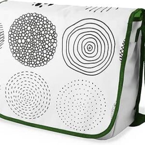 شنطة ماسنجر مدرسية مطبوعة رقميا مع احزمة كاكي للبنات والاولاد من لو جاردين دو لين، شنطة ماسنجر للطلاب، شنط كتف مقاس 29 × 36 سم