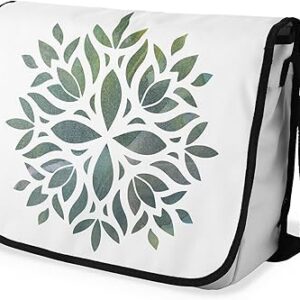 بوناميزون شنطة ماسنجر مدرسية مطبوعة رقميا مع حزام اسود للطلاب، شنطة كروس وشنطة ساعي، شنطة كتف للمدرسة، العودة الى المدرسة، المقاس: 29 × 36 سم