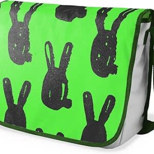 شنطة ماسنجر مدرسية مطبوعة رقميا مع احزمة كاكي للبنات والاولاد من لو جاردين دو لين، شنطة ماسنجر للطلاب، شنط كتف مقاس 29 × 36 سم