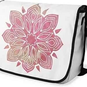 شنطة ماسنجر مدرسية مطبوعة رقمية بحزام اسود للبنات والاولاد من لو جاردين دو لين، شنطة ماسنجر للطلاب، شنط كتف مقاس 29 × 36 سم