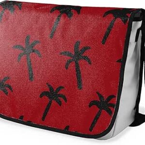 بوناميزون شنطة ماسنجر مدرسية مطبوعة رقميا مع حزام اسود للطلاب، شنطة كروس وشنطة ساعي، شنطة كتف للمدرسة، العودة الى المدرسة، المقاس: 29 × 36 سم