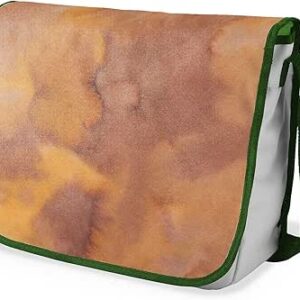 بوناميزون شنطة ماسنجر مدرسية مطبوعة رقميا مع حزام كاكي للطلاب، شنطة كروس وشنطة ساعي، شنطة كتف للمدرسة، العودة الى المدرسة، المقاس: 29 × 36 سم