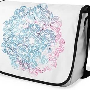 بوناميزون شنطة ماسنجر مدرسية مطبوعة رقميا مع حزام اسود للطلاب، شنطة كروس وشنطة ساعي، شنطة كتف للمدرسة، العودة الى المدرسة، المقاس: 29 × 36 سم