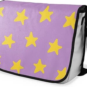 شنطة ماسنجر مدرسية مطبوعة رقمية بحزام اسود للبنات والاولاد من لو جاردين دو لين، شنطة ماسنجر للطلاب، شنط كتف مقاس 29 × 36 سم