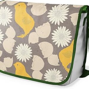 بوناميزون شنطة ماسنجر مدرسية مطبوعة رقميا مع حزام كاكي للطلاب، شنطة كروس وشنطة ساعي، شنطة كتف للمدرسة، العودة الى المدرسة، المقاس: 29 × 36 سم