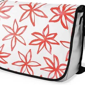 بوناميزون شنطة ماسنجر مدرسية مطبوعة رقميا مع حزام اسود للطلاب، شنطة كروس وشنطة ساعي، شنطة كتف للمدرسة، العودة الى المدرسة، المقاس: 29 × 36 سم