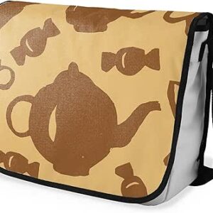 بوناميزون شنطة ماسنجر مدرسية مطبوعة رقميا مع حزام اسود للطلاب، شنطة كروس وشنطة ساعي، شنطة كتف للمدرسة، العودة الى المدرسة، المقاس: 29 × 36 سم