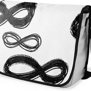 شنطة ماسنجر مدرسية مطبوعة بطباعة رقمية مع حزام أسود للبنات والأولاد، شنطة ماسنجر للطلاب والعودة إلى المدرسة، شنطة ماسنجر للطلاب، شنط كتف، مقاس 29 × 36 سم