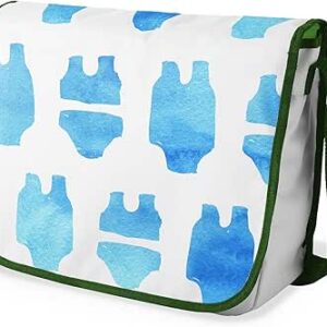 بونامايسون حقيبة مدرسية رسول مطبوعة رقميًا مع حزام كاكي للطلاب ، حقيبة كروس بودي ، حقيبة ساعي ، حقيبة كتف للمدرسة، العودة إلى المدرسة، الحجم: 29 × 36 سم، ألوان متعددة