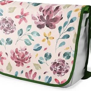 بوناميزون شنطة ماسنجر مدرسية مطبوعة رقميا مع حزام كاكي للطلاب، شنطة كروس وشنطة ساعي، شنطة كتف للمدرسة، العودة الى المدرسة، المقاس: 29 × 36 سم