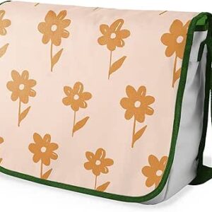 شنطة ماسنجر مدرسية مطبوعة رقميا مع احزمة كاكي للبنات والاولاد من لو جاردين دو لين، شنطة ماسنجر للطلاب، شنط كتف مقاس 29 × 36 سم