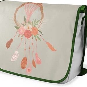 بوناميزون شنطة ماسنجر مدرسية مطبوعة رقميا مع حزام كاكي للطلاب، شنطة كروس وشنطة ساعي، شنطة كتف للمدرسة، العودة الى المدرسة، المقاس: 29 × 36 سم