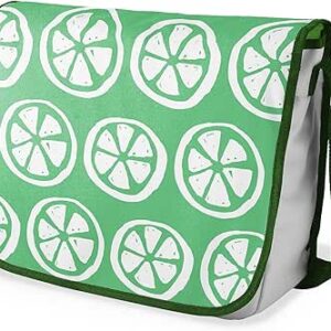 شنطة ماسنجر مدرسية مطبوعة رقميا مع احزمة كاكي للبنات والاولاد من لو جاردين دو لين، شنطة ماسنجر للطلاب، شنط كتف مقاس 29 × 36 سم