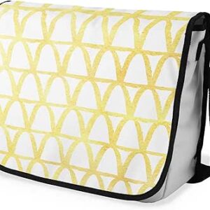 شنطة ماسنجر مدرسية مطبوعة رقمية بحزام اسود للبنات والاولاد من لو جاردين دو لين، شنطة ماسنجر للطلاب، شنط كتف مقاس 29 × 36 سم