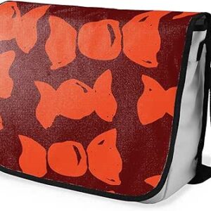 بوناميزون شنطة ماسنجر مدرسية مطبوعة رقميا مع حزام اسود للطلاب، شنطة كروس وشنطة ساعي، شنطة كتف للمدرسة، العودة الى المدرسة، المقاس: 29 × 36 سم