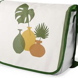 بوناميزون شنطة ماسنجر مدرسية مطبوعة رقميا مع حزام كاكي للطلاب، شنطة كروس وشنطة ساعي، شنطة كتف للمدرسة، العودة الى المدرسة، المقاس: 29 × 36 سم، ألوان متعددة