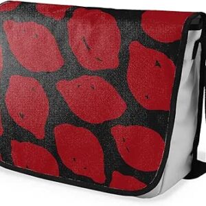 شنطة ماسنجر مدرسية مطبوعة رقمية بحزام اسود للبنات والاولاد من لو جاردين دو لين، شنطة ماسنجر للطلاب، شنط كتف مقاس 29 × 36 سم