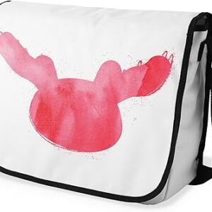 بوناميزون شنطة ماسنجر مدرسية مطبوعة رقميا مع حزام اسود للطلاب، شنطة كروس وشنطة ساعي، شنطة كتف للمدرسة، العودة الى المدرسة، المقاس: 29 × 36 سم